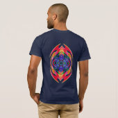 T-shirt Chemise Shapez Psysharp (Dos entier)