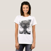 T-shirt Chemise Sharp Silver WATER FLOWERS Design (Devant entier)
