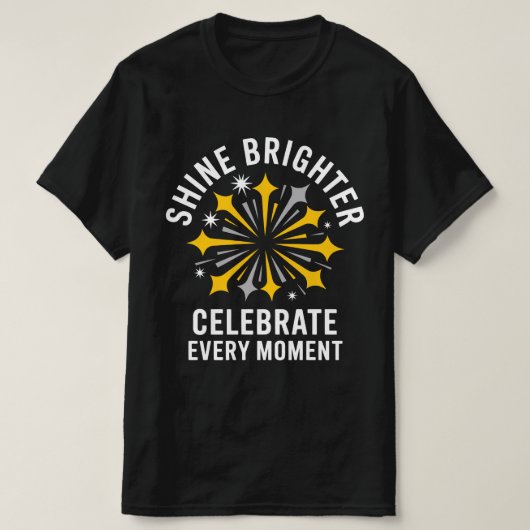 T-shirt Chemise Shine Brighter Firework (Design devant)