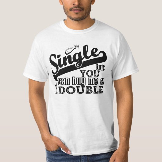 T-shirt Chemise SINGLE - choisir style & couleur (Devant)