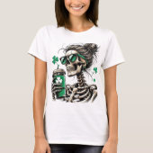 T-shirt Chemise Sipper Shamrock squelette (Devant)