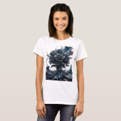T-shirt Chemise Snappy Silver Déclaration ART ABSTRAIT (Devant entier)