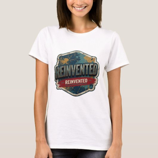 T-shirt Chemise Snappy Silver REINVENTED Statement (Devant)