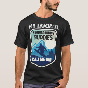 T-shirt Chemise Snowboard My Favoris Snowboard Buddies C