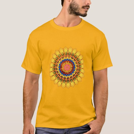 T-shirt Chemise soleil doré (Devant)