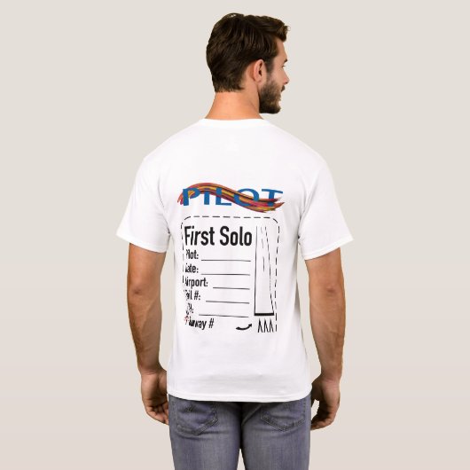 T-shirt Chemise solo du pilote étudiant (Dos entier)
