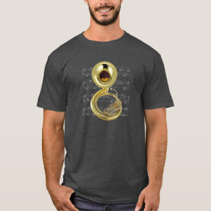 T-shirt Chemise (sombre) - Sousaphone - Choisissez votre c