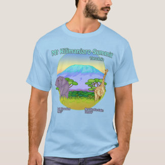 T-shirt Chemise Sommet du Kilimandjaro Version 2