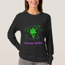 Chemise sorcière Halloween Broom Rider