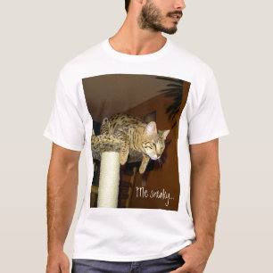 T-shirt Chemise sournoise de chat de la savane