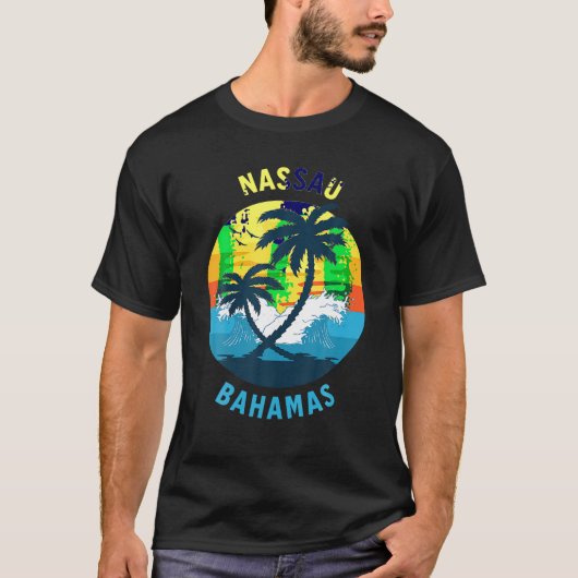 T-shirt Chemise Souvenir Nassau Bahamas (Devant)