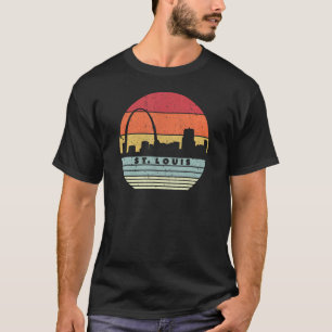 T-shirt Chemise Souvenir Saint-Louis. Style rétro USA Skyl