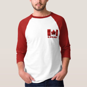 T-shirt Chemise Souvenirs du Drapeau du Canada pour hommes
