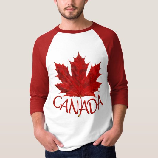 T-shirt Chemise Souvenirs du Drapeau du Canada pour hommes (Devant)