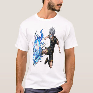 T-shirt Chemise Spirit Striker Blue Energy Anime Soccer OC