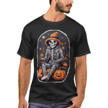 Chemise squelette d'Halloween