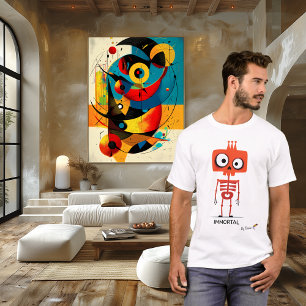 T-shirt Chemise squelette orange IMMORTEL - De conception