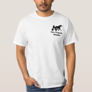 T-shirt Chemise stable personnalisée de course d'attelage