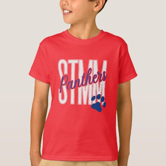T-shirt Chemise STMM Panther Pride pour enfants (Devant)