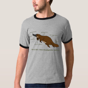 T-shirt Chemise stupéfiante de l'ornithorynque des hommes