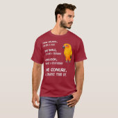 T-shirt Chemise Sun Conure One Conure Parrot Bird Change (Devant entier)