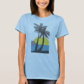 T-shirt Chemise Sunrise Palm Tree (Devant)