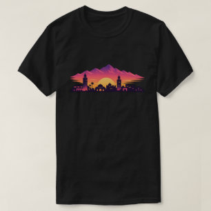 T-shirt Chemise Sunset Moroccan Skyline