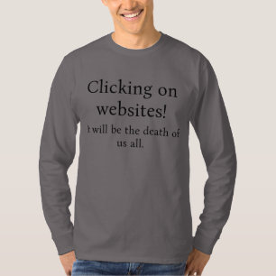 T-shirt chemise sur le clic sur les sites
