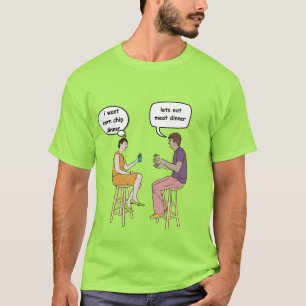 T-shirt chemise sur les foibles de dater