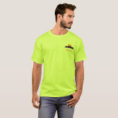 T-shirt Chemise synthwave Sunset Rétro-Vague (Devant entier)