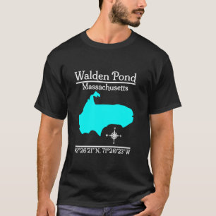 T-shirt Chemise T À Longs Manches Du Massachusetts Walden 