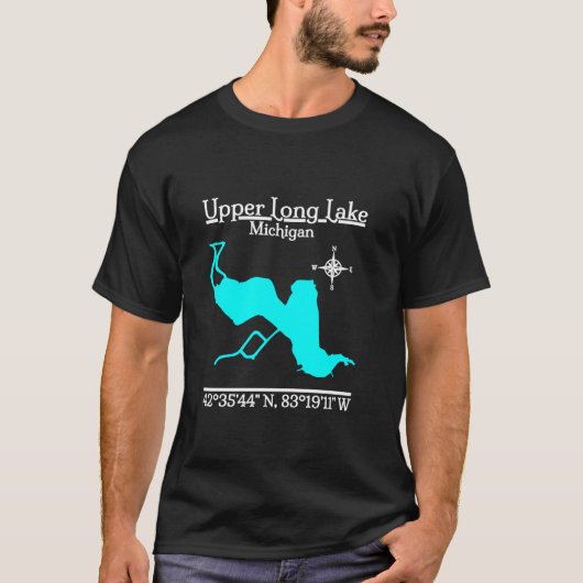 T-shirt Chemise T à manches longues du lac Upper Long Mich (Devant)
