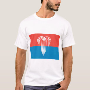 T-shirt Chemise T avec Drapeau de Kansas City, Missouri