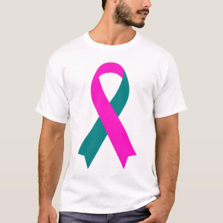 T-shirt Chemise T BRCA 1 & 2 Pink & Turquoise Awareness