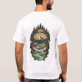 T-shirt Chemise T de conception de camping (Dos)