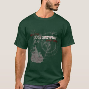 T-shirt Chemise T de survivante unique Zombie Apocalypse
