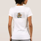 T-shirt chemise t design chat (Dos)