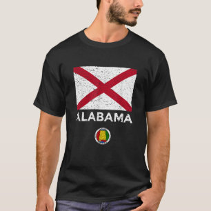 T-shirt Chemise T du drapeau de l'Etat de l'Alabama avec c