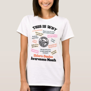T-shirt Chemise T du Mois de sensibilisation Ehlers-Danlos