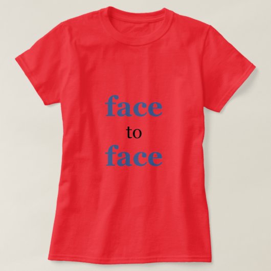 T-shirt Chemise T face à face (Design devant)