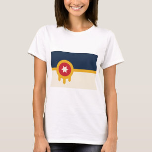 T-shirt Chemise T Femmes avec Drapeau de Tulsa, Oklahoma
