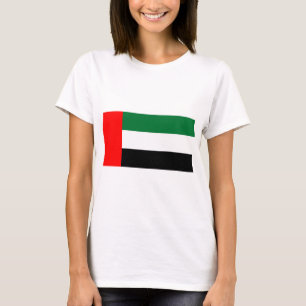 T-shirt Chemise T Femmes avec Drapeau des Émirats Arabes U