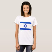 T-shirt Chemise T femmes avec drapeau d'Israël (Devant entier)