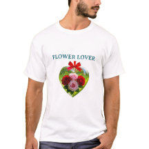 CHEMISE T FLEURS DÉCORATIVES