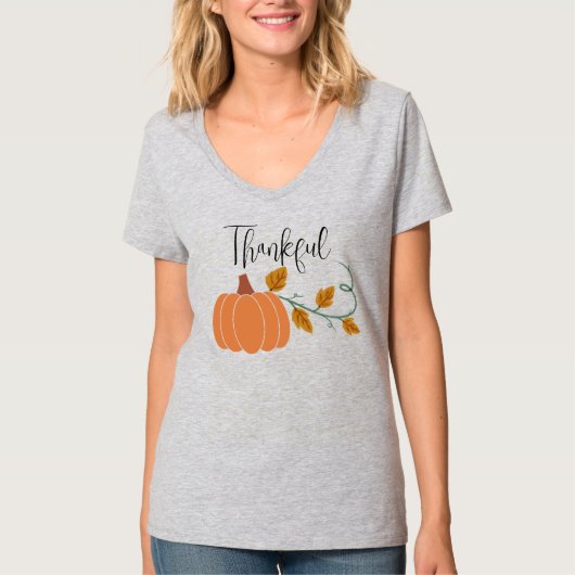 T-shirt Chemise T-Gratitude De La Récolte (Devant)