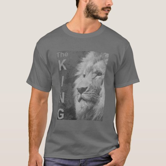 T-shirt Chemise T gris foncé pour hommes Modèle élégant mo (Devant)