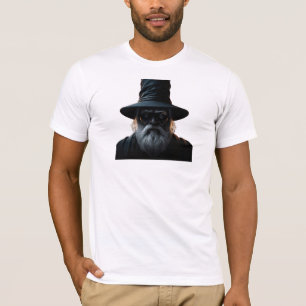 T-shirt Chemise T Mens avec vieux magicien