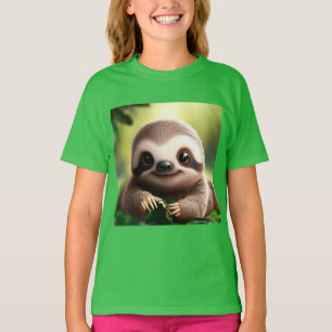 T-shirt Chemise T Mignonne Sloth - Mignonnes Chemises Anim