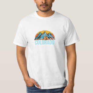 T-shirt Chemise T Monts Rétro