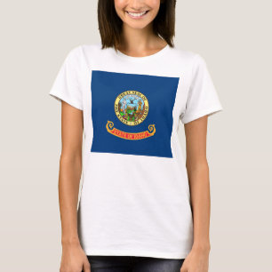 T-shirt Chemise T pour femmes avec le drapeau de l'Etat d'